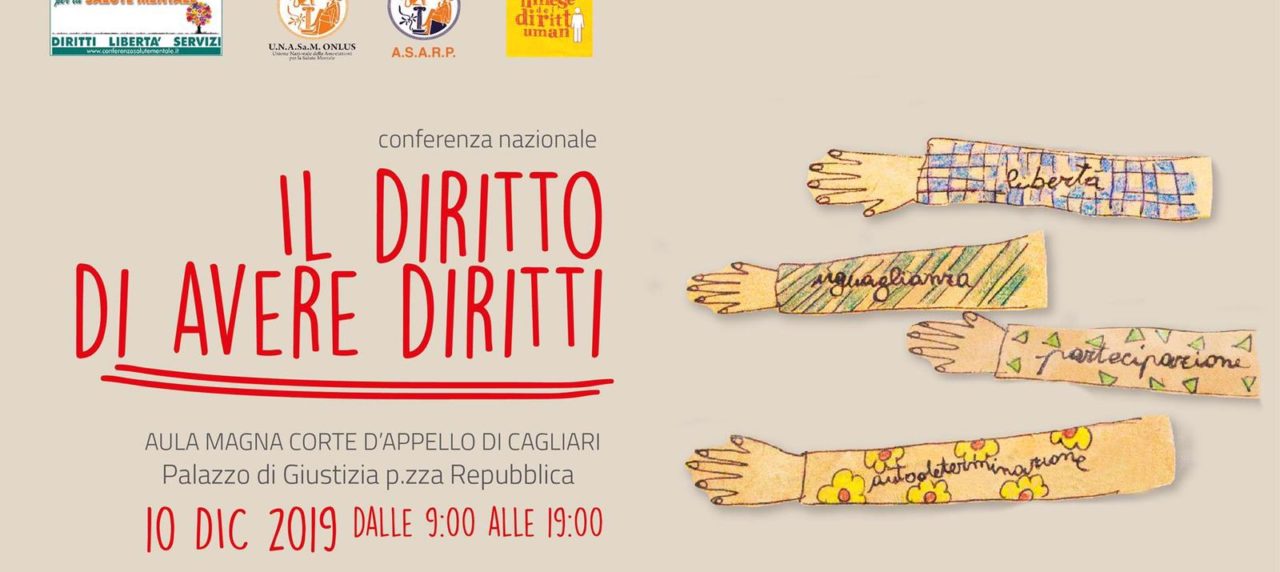 Conferenza Nazionale "Il diritto di avere diritti", Cagliari 10 dicembre 2019